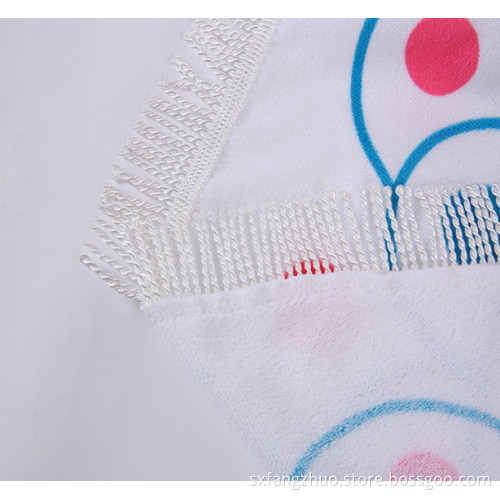 polyester towel print round table cloth used